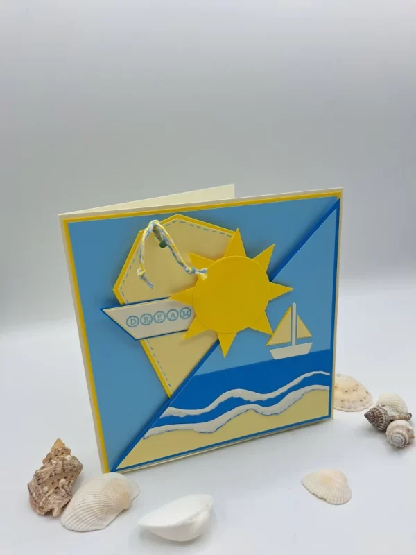A seaside themed card
