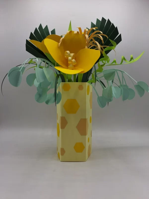 Paper Vase and Flowers