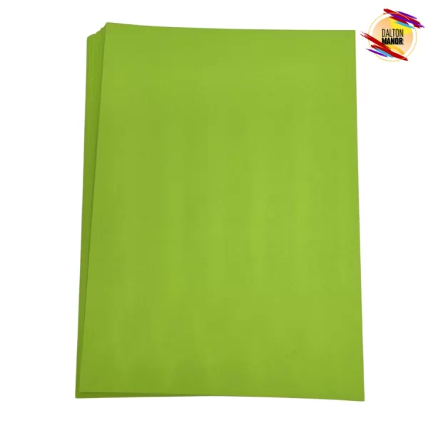 Lime Green Mat Core Coloured Card A4 240gsm Pack 40 - Image 3