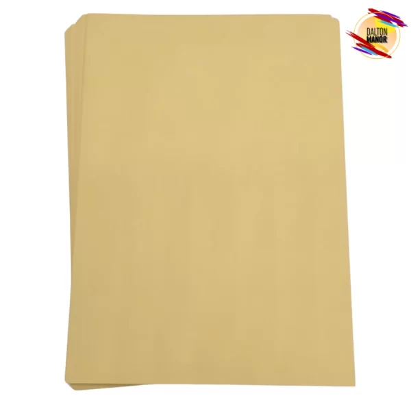 Pale Yellow Mat Core Coloured Card A4 240gsm Pack 40 - Image 3